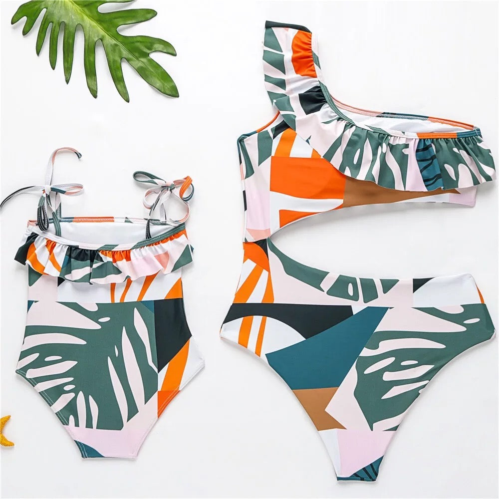 Mommy and Me Tropical Swimsuits